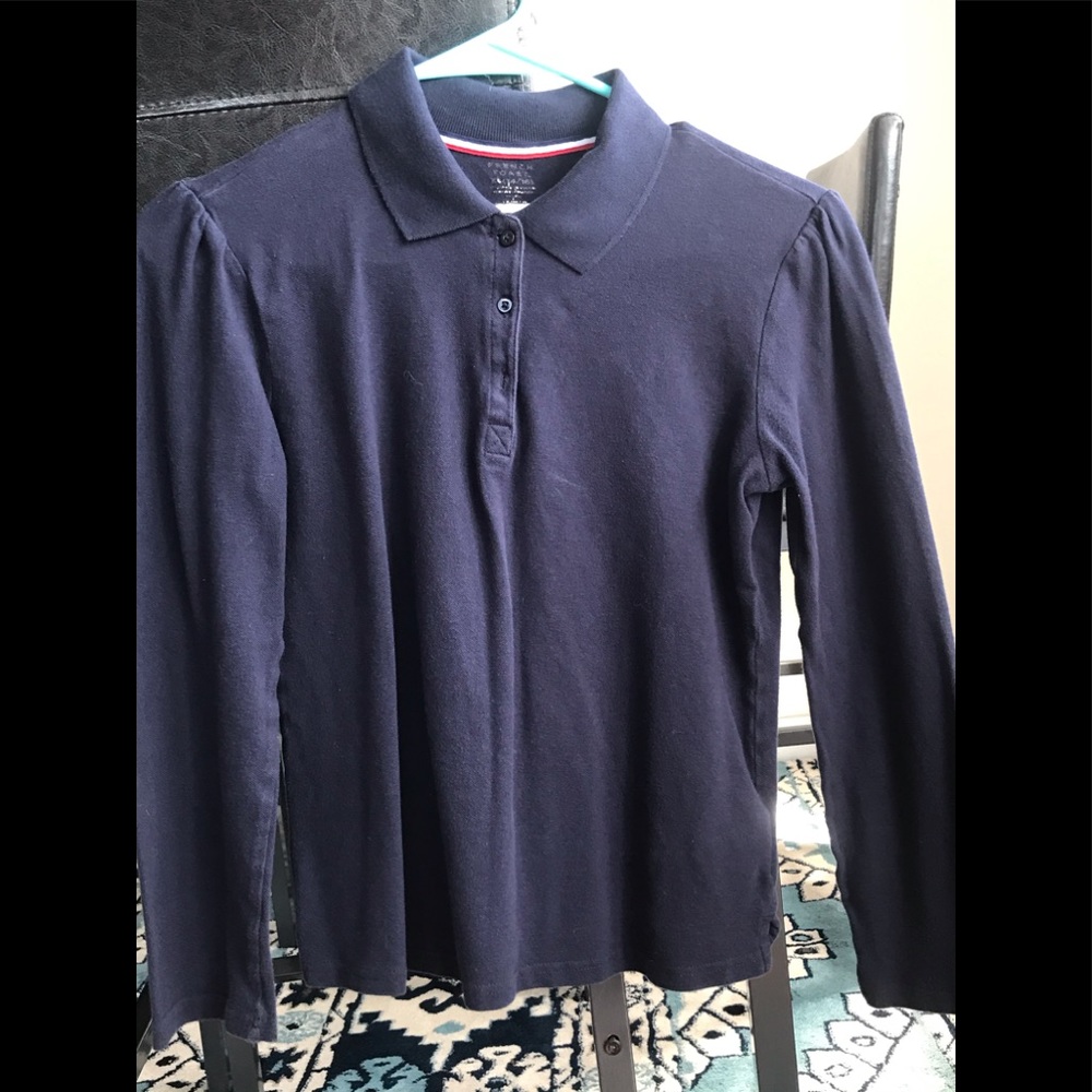 Navy blue uniform shirt